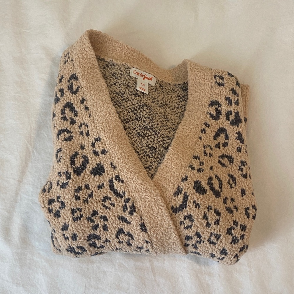 Cat & Jack Leopard-Print Cardigan